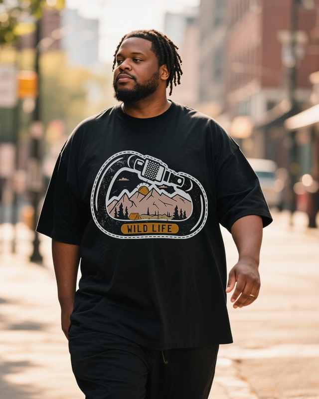 Men's Plus Size Short Sleeve T-Shirt