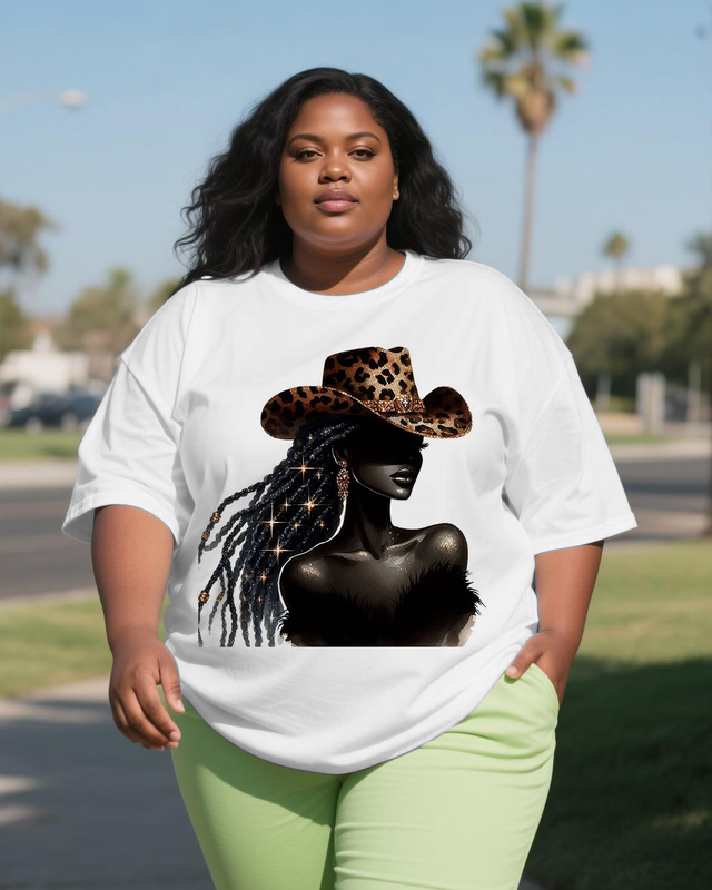 black girl Women's Plus Size T-shirts