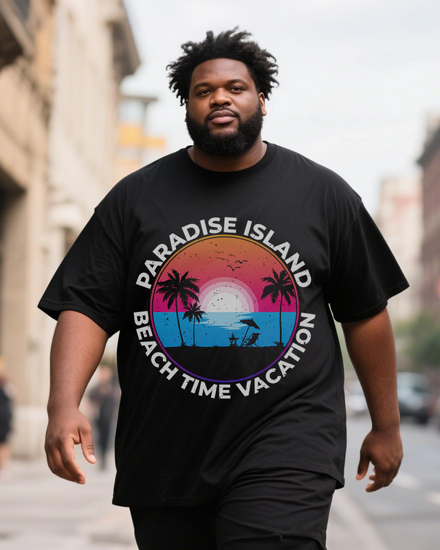 Men's Plus Size Short Sleeve T-Shirt