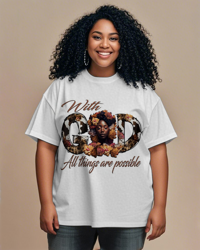 black girl Women's Plus Size T-shirts