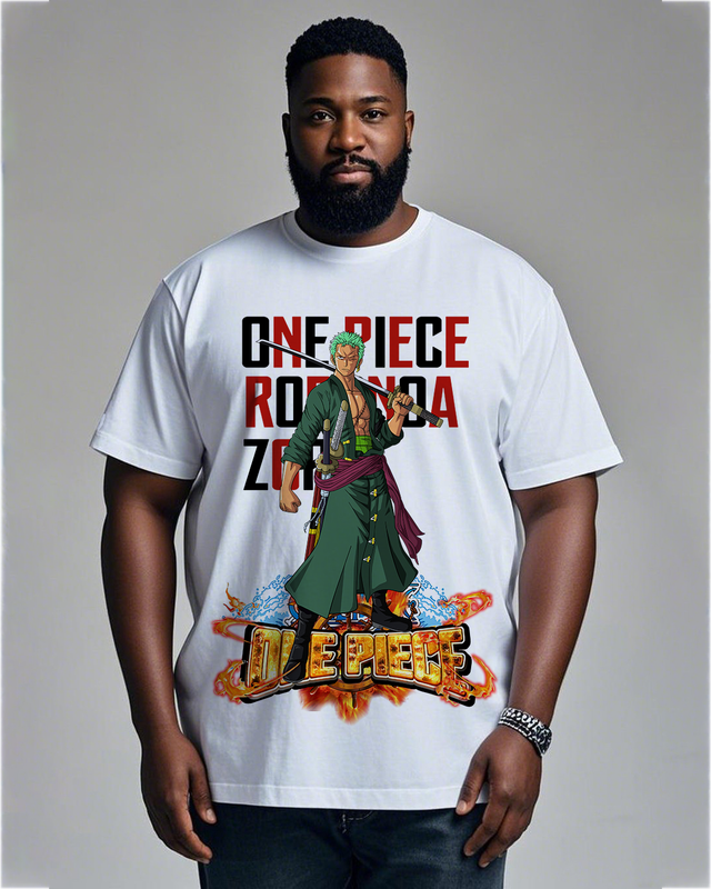 One Piece  Men's Plus Size Short Sleeve T-Shirt