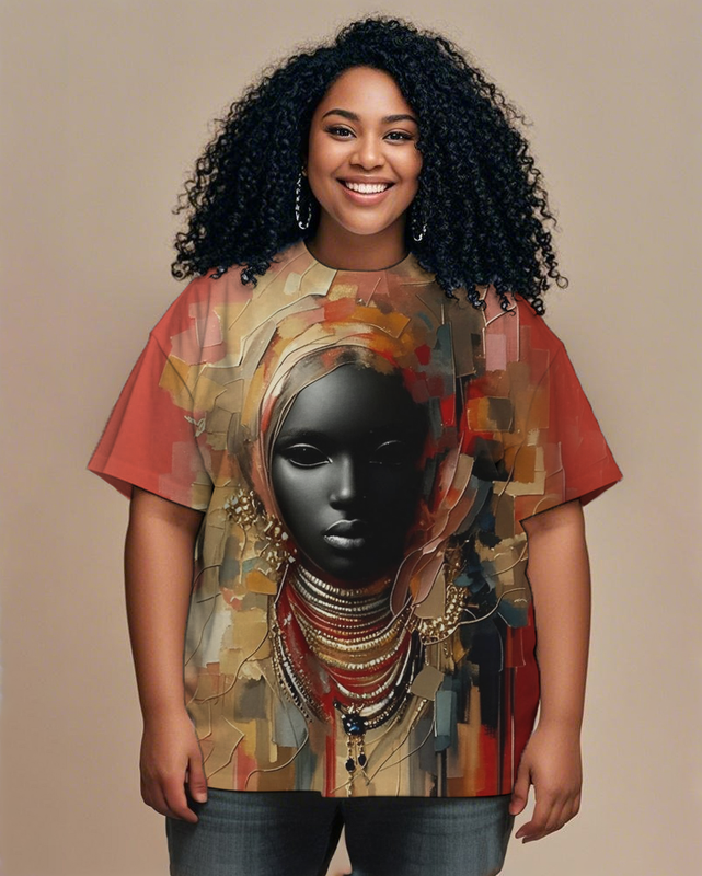 black girl Women's Plus Size T-shirts
