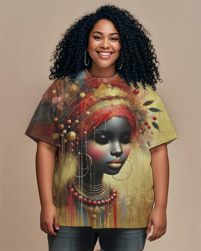 black girl Women's Plus Size T-shirts