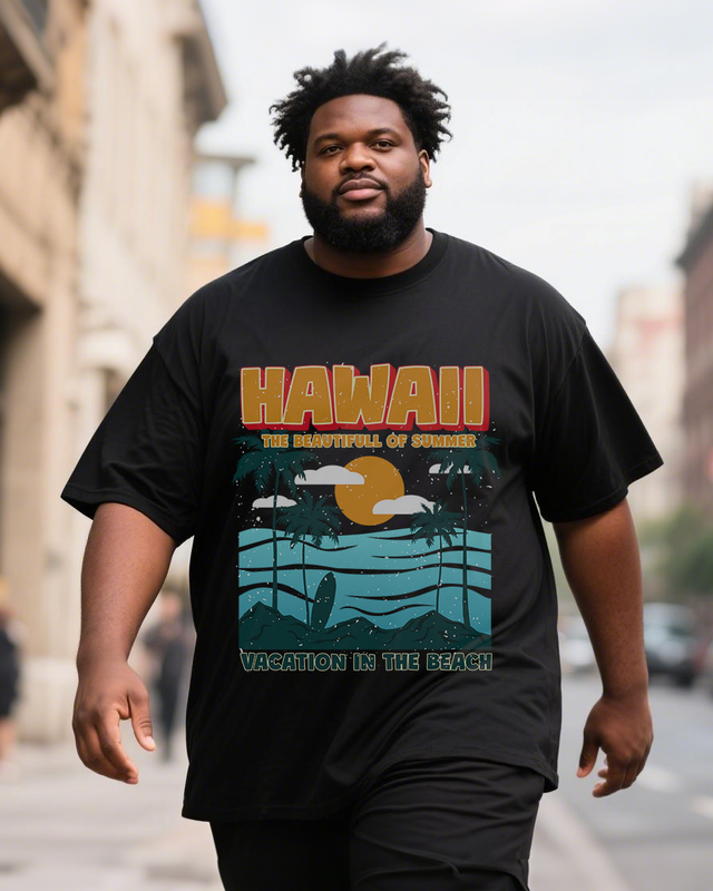 Men's Plus Size Short Sleeve T-Shirt