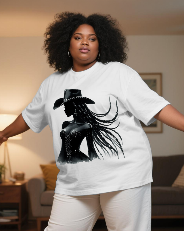 black girl Women's Plus Size T-shirts