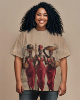 black girl Women's Plus Size T-shirts