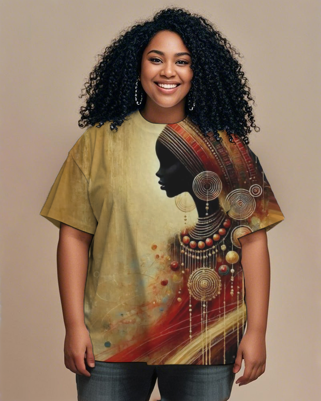 black girl Women's Plus Size T-shirts