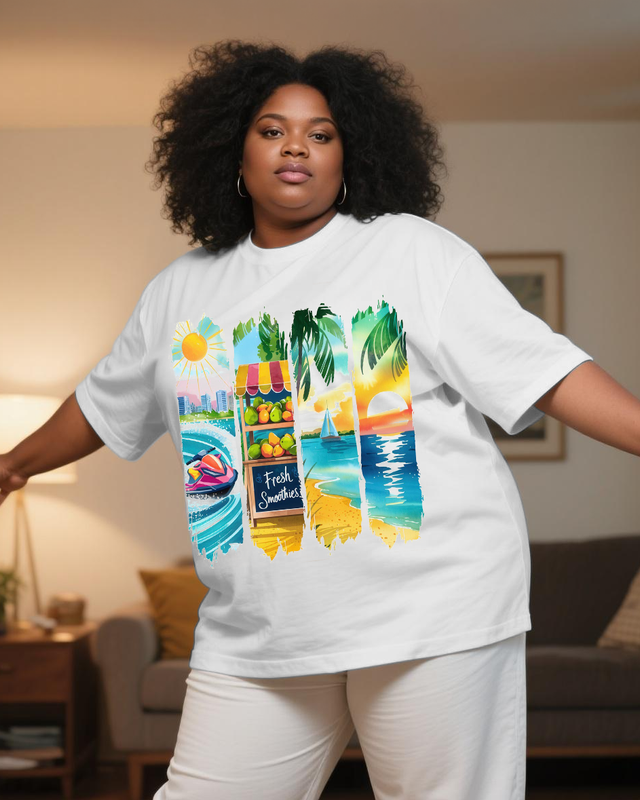 black girl Women's Plus Size T-shirts