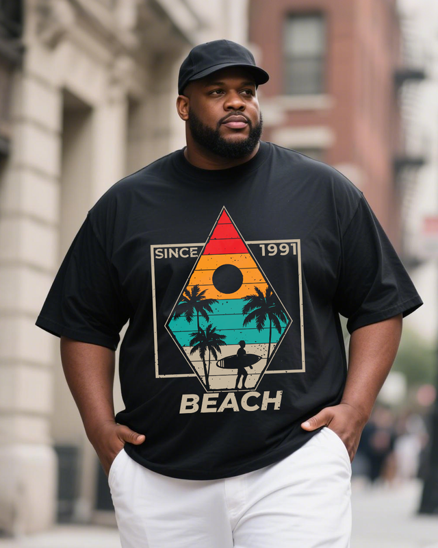Men's Plus Size Short Sleeve T-Shirt