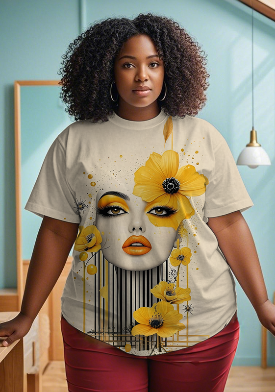 black girl Women's Plus Size T-shirts