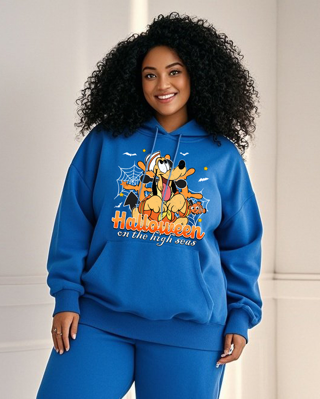 Women's Plus Size  Long Sleeve Hoodie
