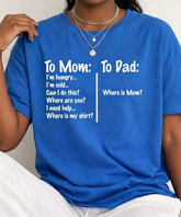 To Mom To Dad