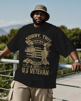 War - themed Silhouettes  Men's Plus Size Short Sleeve T-Shirt