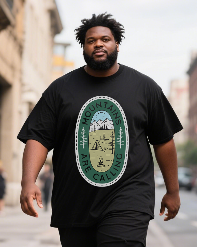 Men's Plus Size Short Sleeve T-Shirt