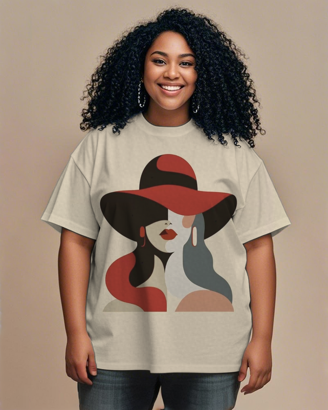 black girl Women's Plus Size T-shirts
