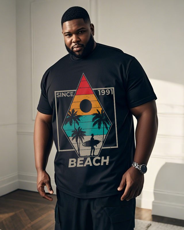 Men's Plus Size Short Sleeve T-Shirt