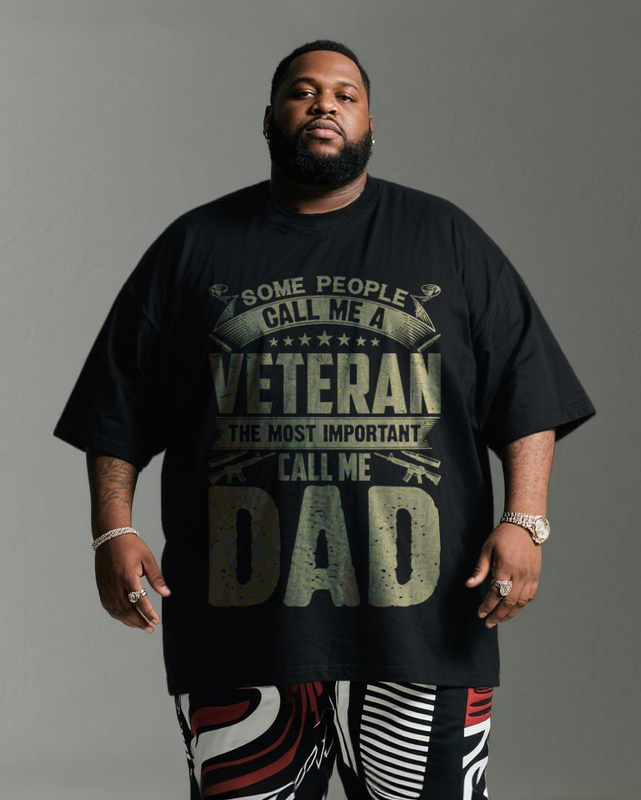 War - themed Silhouettes  Men's Plus Size Short Sleeve T-Shirt