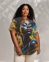 black girl Women's Plus Size T-shirts