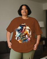 black girl Women's Plus Size T-shirts