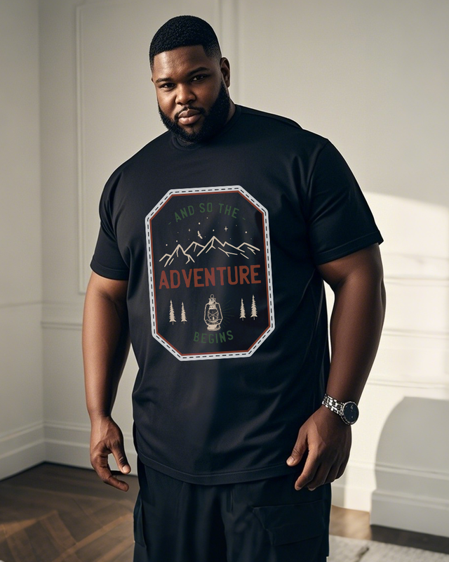Men's Plus Size Short Sleeve T-Shirt