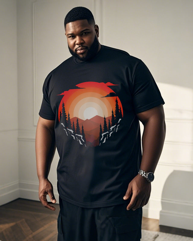 Men's Plus Size Short Sleeve T-Shirt
