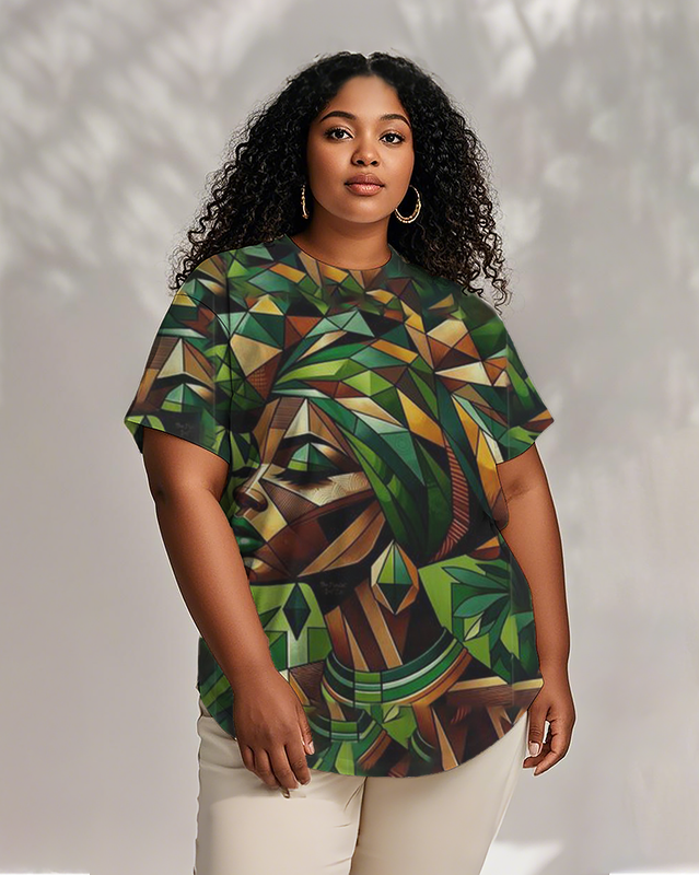 black girl Women's Plus Size T-shirts