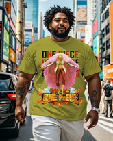 One Piece  Men's Plus Size Short Sleeve T-Shirt