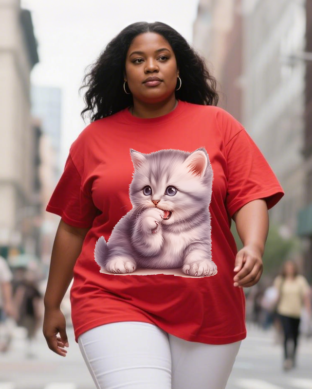 Adorable pets Women's Plus Size T-shirts