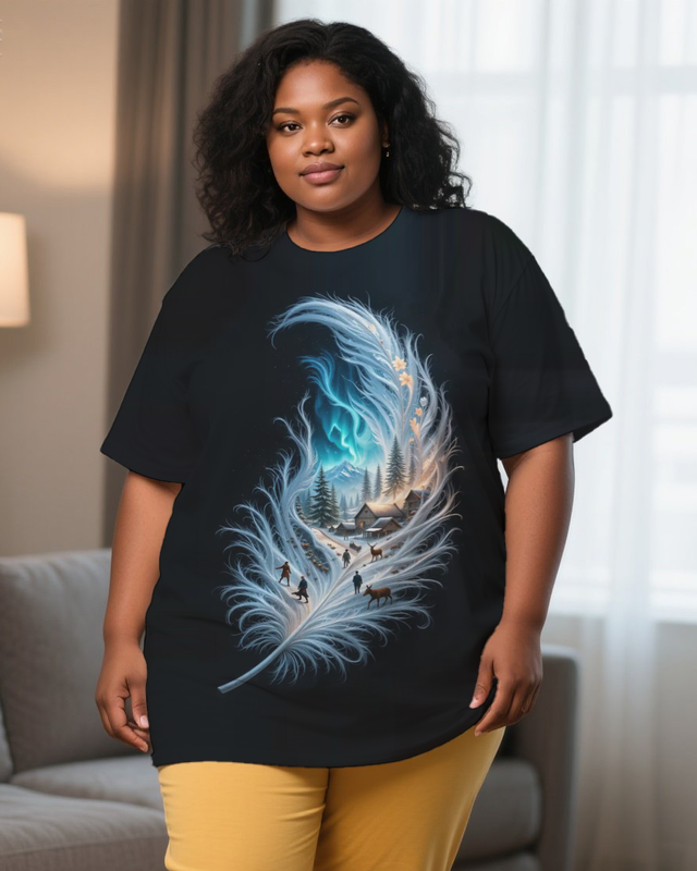black girl Women's Plus Size T-shirts