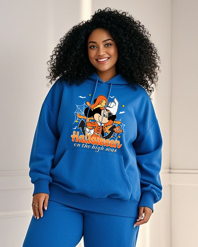 Women's Plus Size  Long Sleeve Hoodie