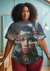black girl Women's Plus Size T-shirts