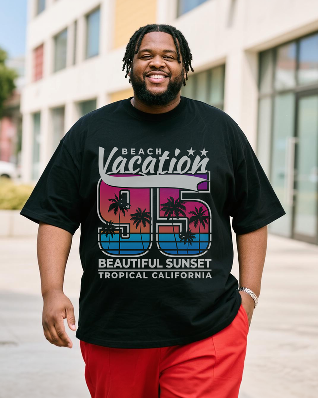 Men's Plus Size Short Sleeve T-Shirt