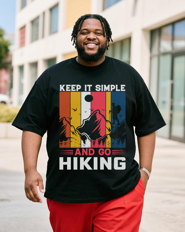 Men's Plus Size Short Sleeve T-Shirt