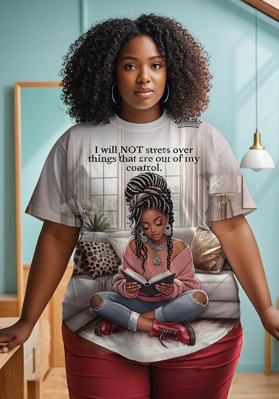 black girl Women's Plus Size T-shirts