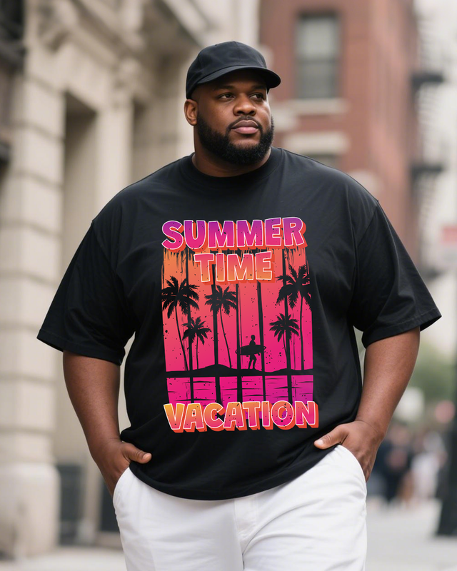 Men's Plus Size Short Sleeve T-Shirt