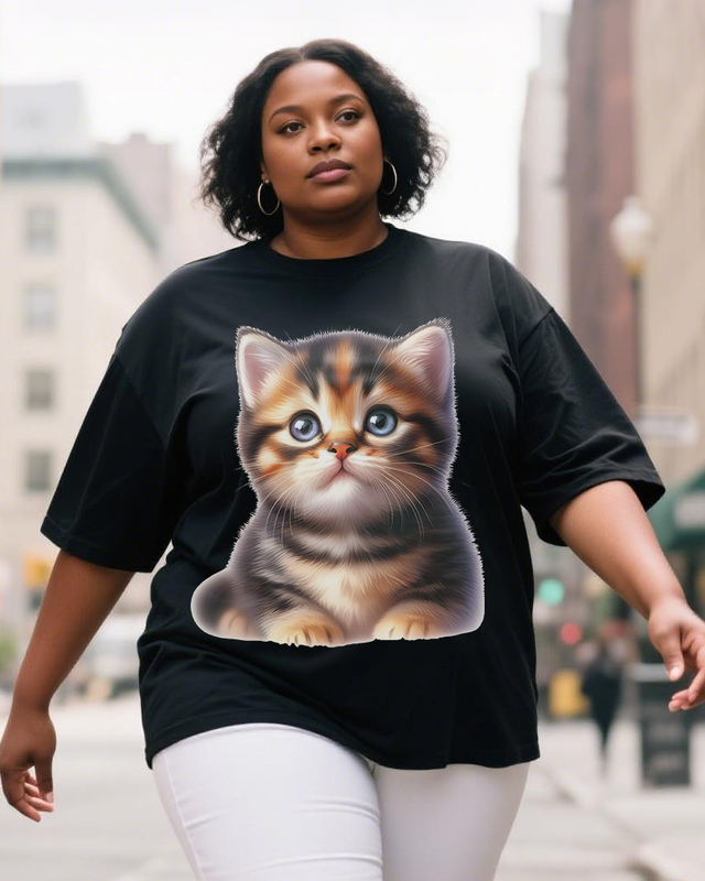 Adorable pets Women's Plus Size T-shirts