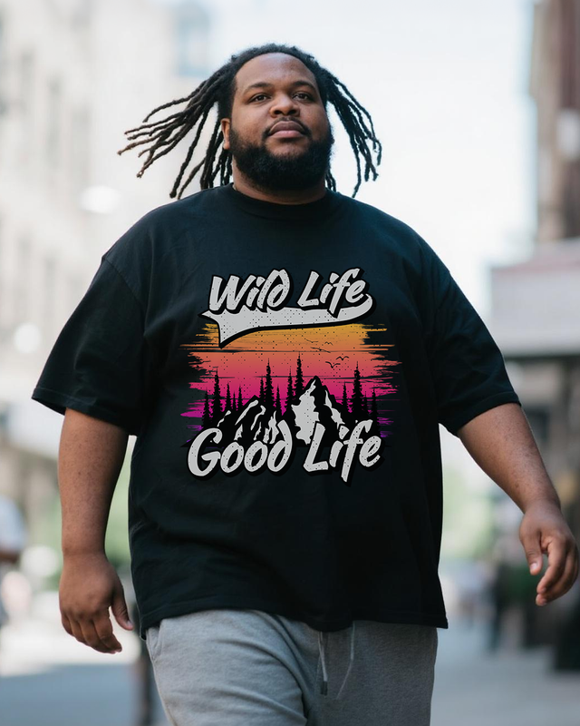 Men's Plus Size Short Sleeve T-Shirt