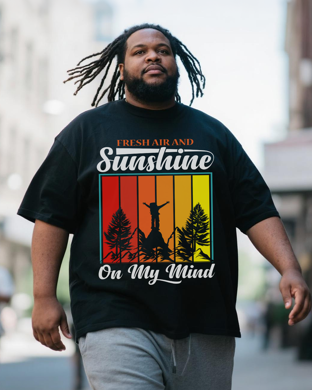 Men's Plus Size Short Sleeve T-Shirt
