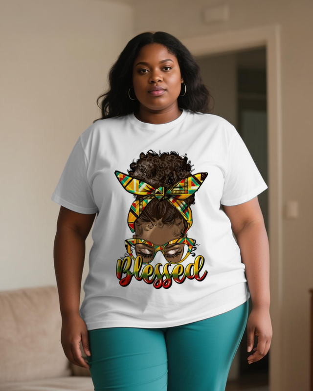 black girl Women's Plus Size T-shirts