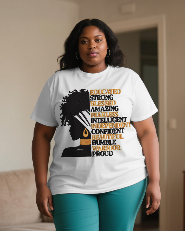 black girl Women's Plus Size T-shirts