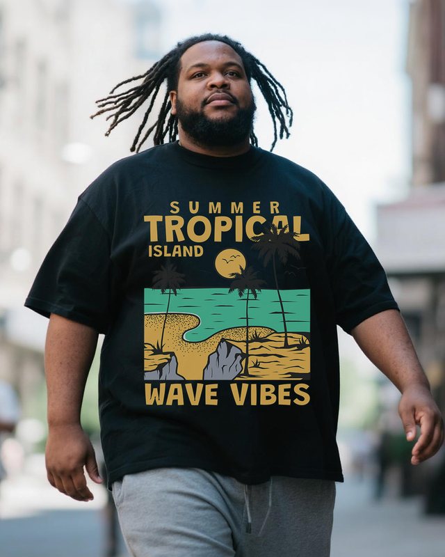 Men's Plus Size Short Sleeve T-Shirt