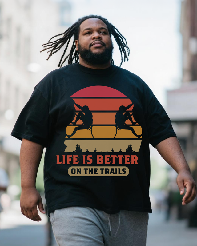 Men's Plus Size Short Sleeve T-Shirt