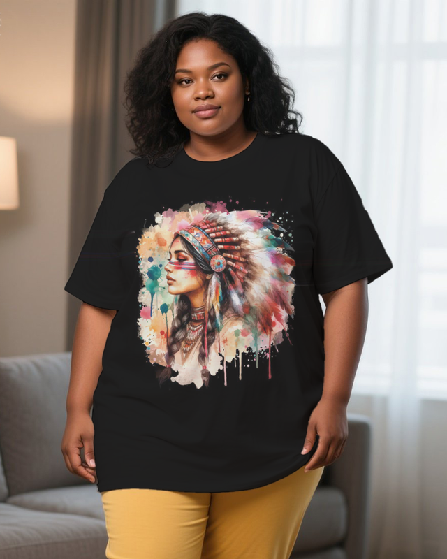 black girl Women's Plus Size T-shirts