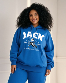 Women's Plus Size  Long Sleeve Hoodie