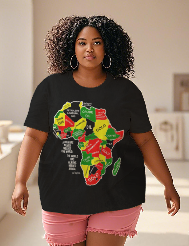 Africa has never needed the world Women's Plus Size T-shirts