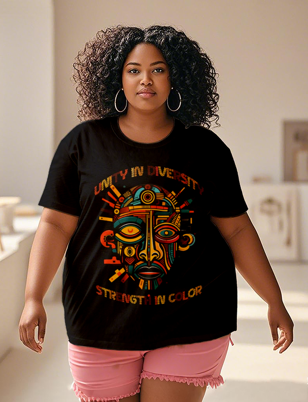 African mask Women's Plus Size T-shirts