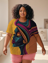 African women wearing headscarves Women's Plus Size T-shirts