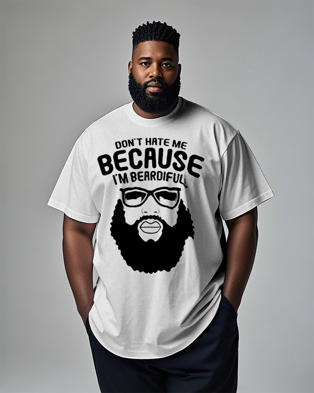 Beardiful Men's Plus Size Short Sleeve T-Shirt