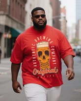 Beer-Time Men's Plus Size Short Sleeve T-Shirt