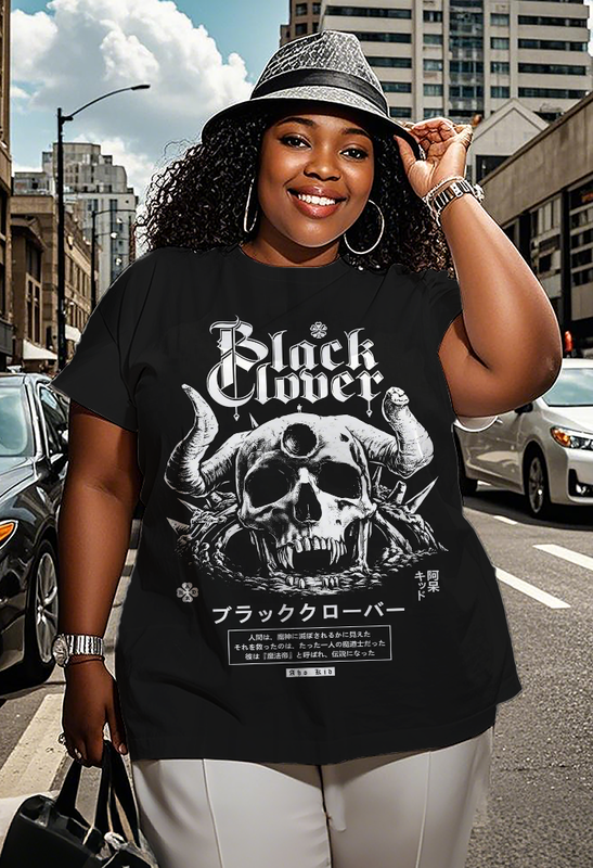 Black Clover Women's Plus Size T-shirts